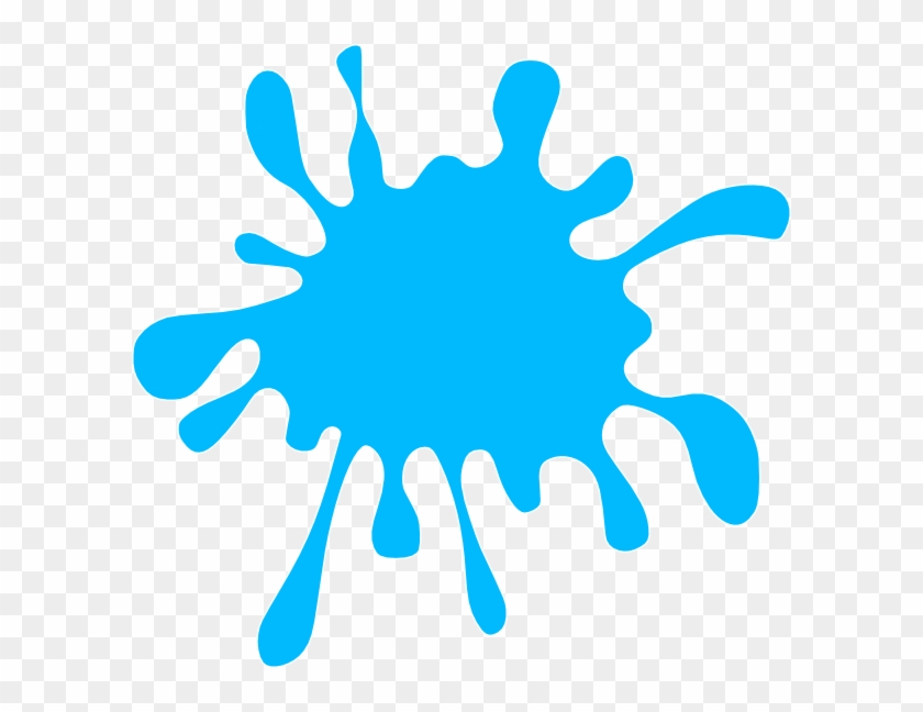 Blue Ink Splash Svg Clip Arts 600 X 568 Px - Paint Splatter Clip Art #713380