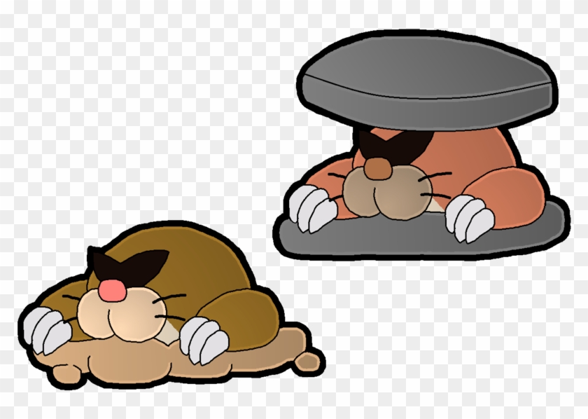 Monty Mole And Rocky Wrench By Leonidas23 - Monty Mole Paper Mario #713477