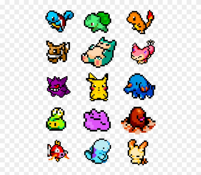 pixel art grid pokemon