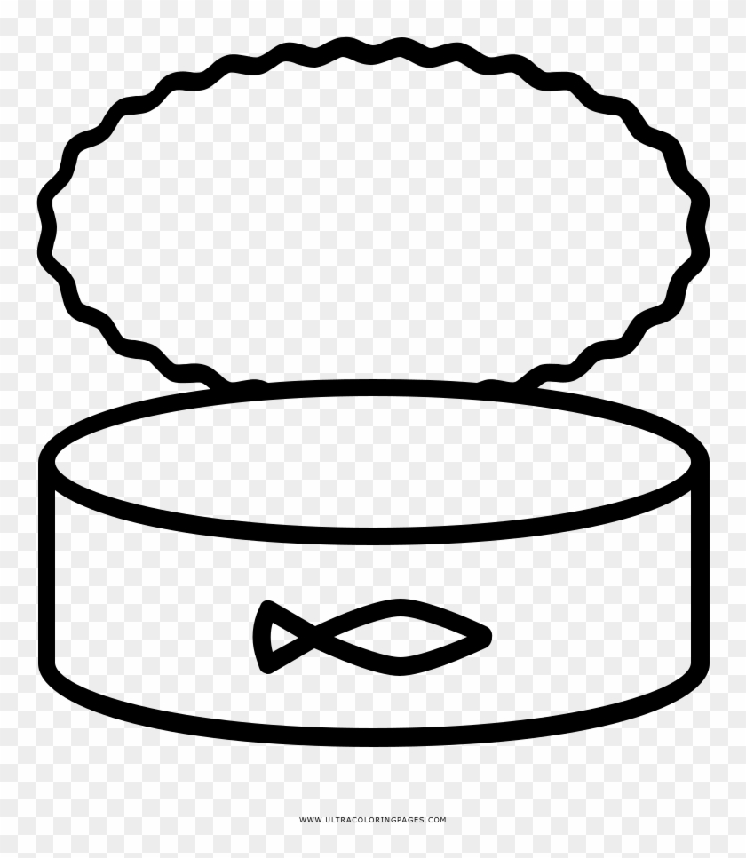 Canned Tuna Coloring Page - Tuna Coloring Page #713656