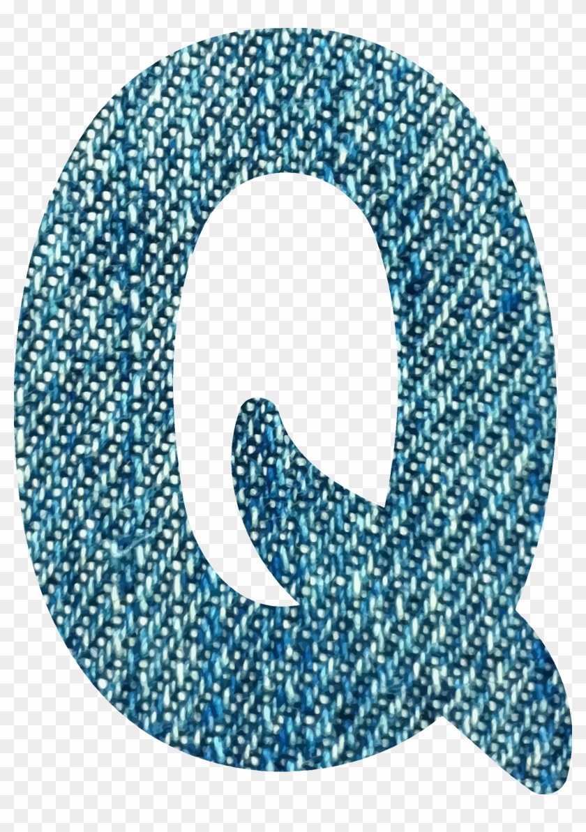 Denim Alphabet, - Alphabet Q #713715