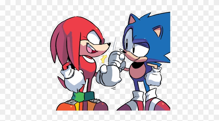 Transparent Image Of Sonic And Knuckles Being Bros - Sonic Mega Drive #1 #713730