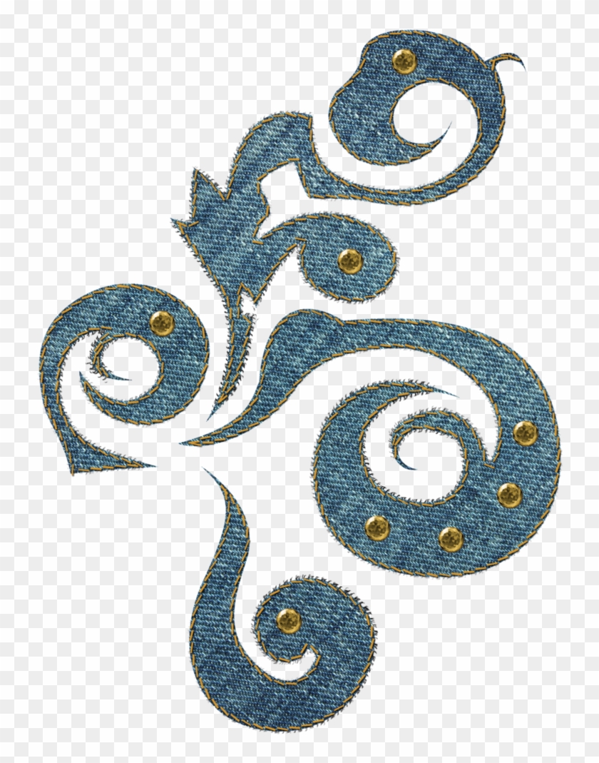 Denim Swirl By Melissa-tm - Denim Png #713740