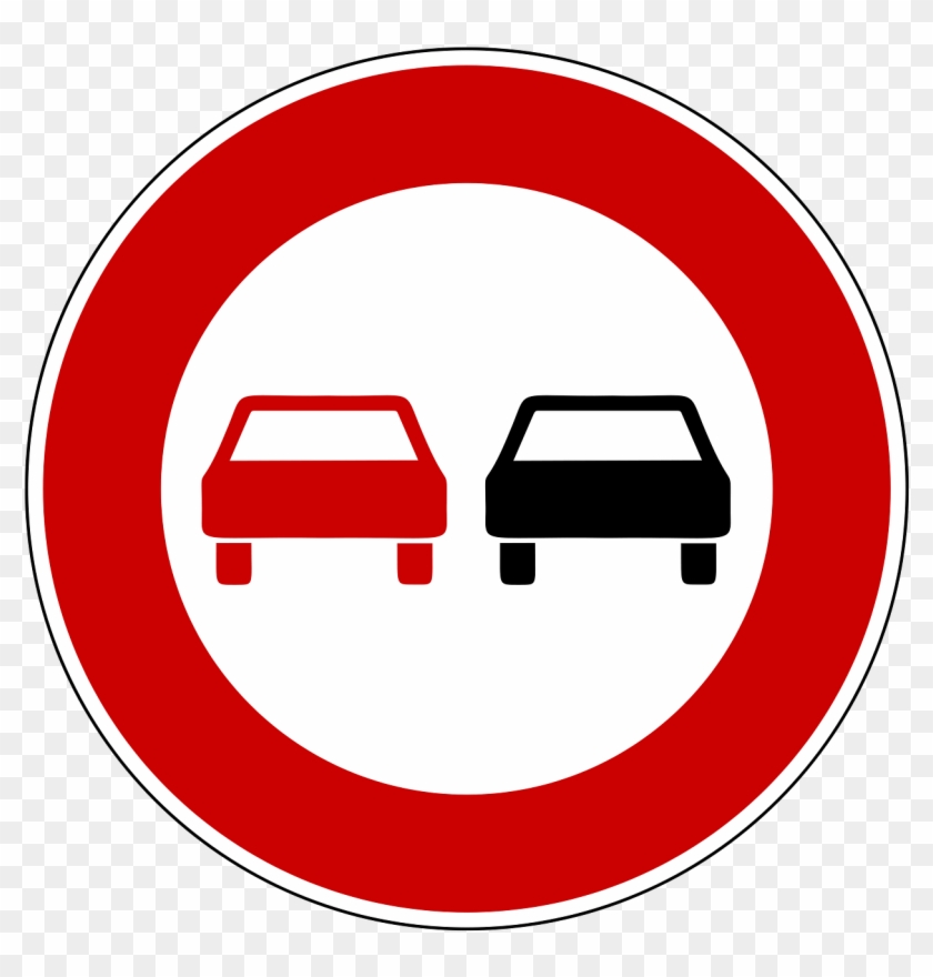 Traffic Sign Road Sign Shield Png Image - Nicht Überholen Schild #713791