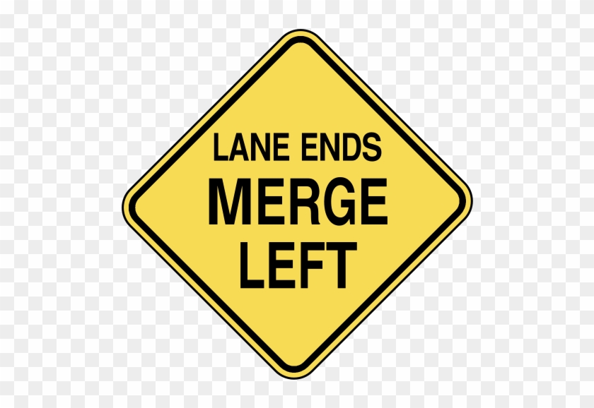 The Gallery For > Lane Merge Sign - Work Health And Safety #713819