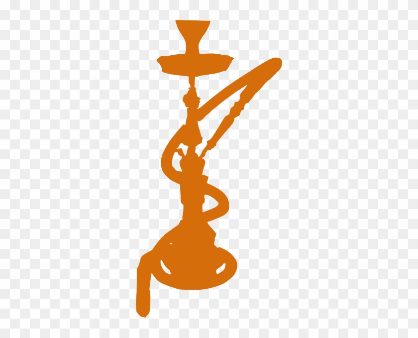 Burnt Orange Hookah Clip Art - Hookah Clipart #713849