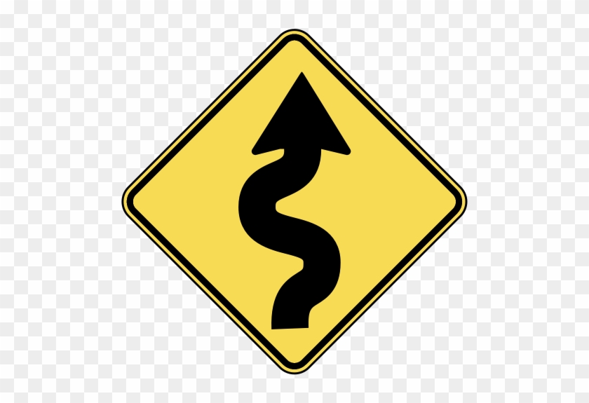 School Projects Of The Us Sign For An - Road Signs Winding Road #713884