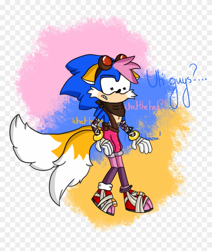 Sonic, Amy And Tails Fusion [sonic Boom] By Zendpixie - Sonic And Tails Fusion #713927