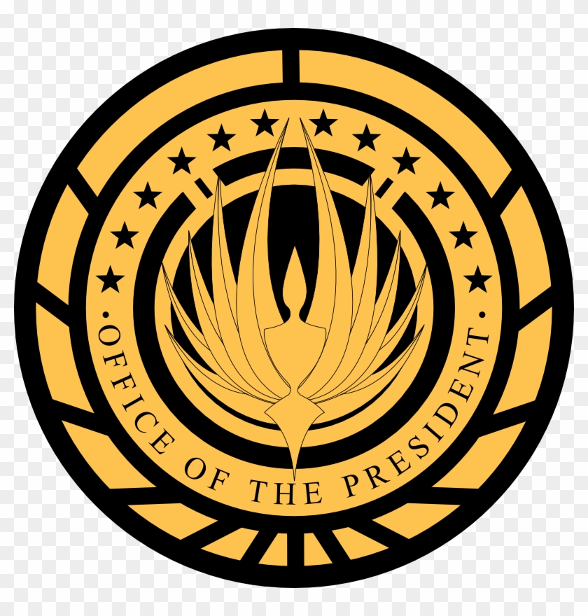 Presidential Seal Of The Twelve Colonies - Battlestar Galactica Colonial Seal Png #714030