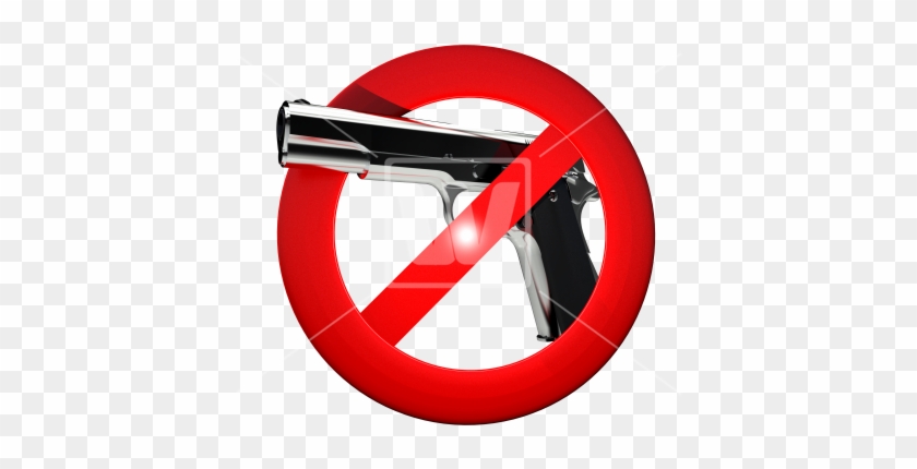 No Guns Allowed Sign - Firearm #714064
