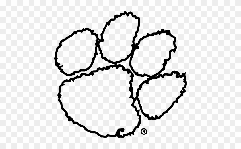 Clemson Univ File Size Clemson Paw White Png Free Transparent Png