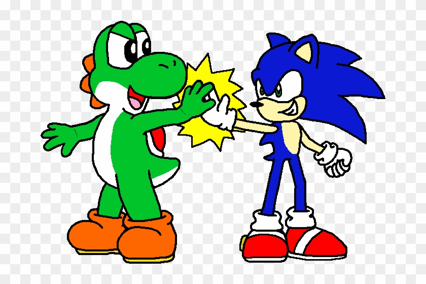 High Five By Aussieyoshi - Imagenes De Sonic Y Yoshi #714310