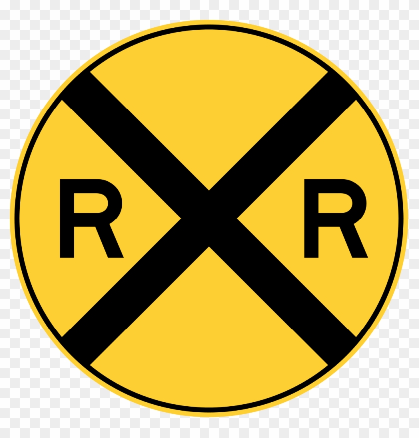 File - Mutcd W10-1 - Svg - Yellow Circle Road Sign #714380