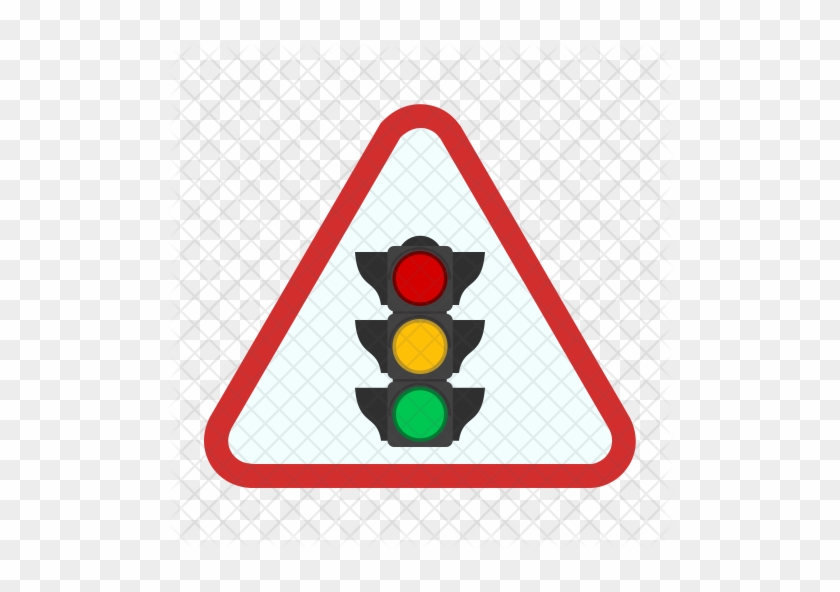 Traffic Signal Icon - Danger Sign Png #714448