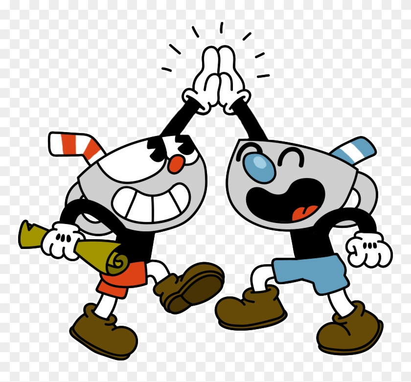 Cuphead And Mugman By Diuky - Cuphead Mugman Png #714526