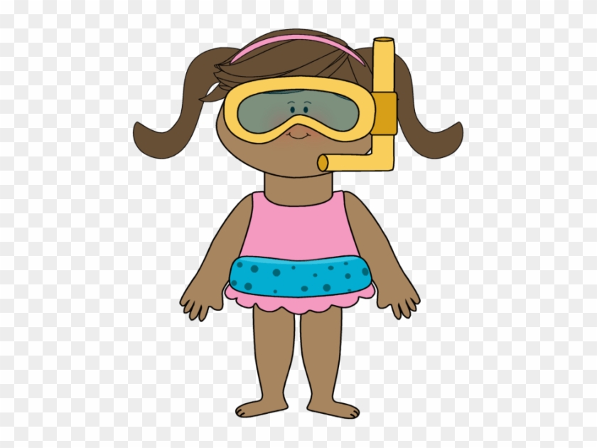 Swimmer Clipart - Girl In Bathing Suit Clipart #714548