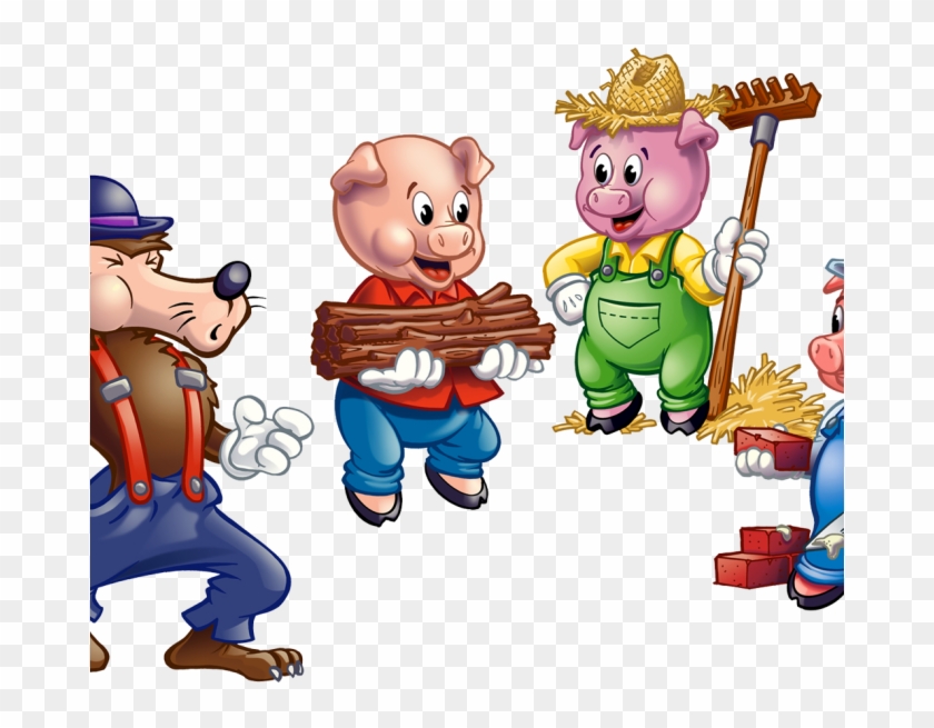 Three Little Pigs Clipart - Three Little Pigs Clip Art #714633