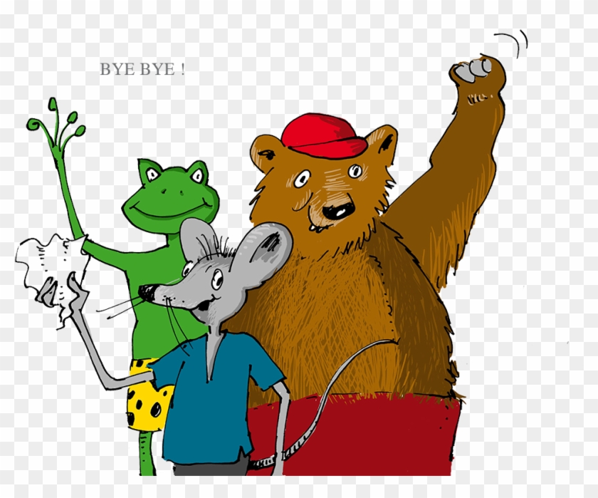 Cartoon Illustration Animals Waving Goodbye 1108*788 - Cartoon Illustration Animals Waving Goodbye 1108*788 #714692