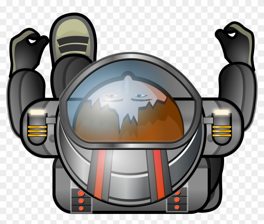 Helmet Clipart Space Suit - Robot Top Down Png #714749