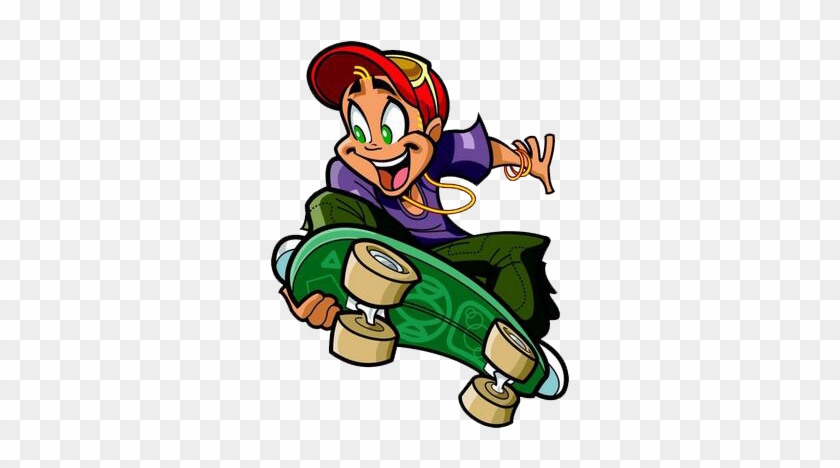 Cartoon Skateboarding Stock Illustration - Cartoon Skateboarding Stock Illustration #714895