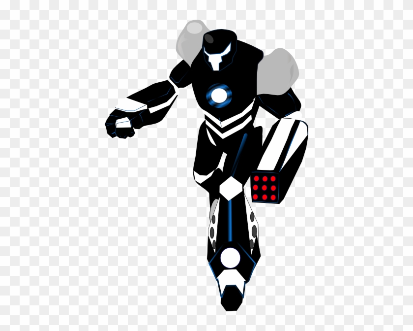 Killer Robot Clip Art At Clker - Black And White Robot #714917