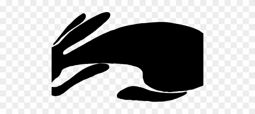 Vector Silhouette Illustration Of Rabbit Public Domain - Rabbit Clip Art #714925