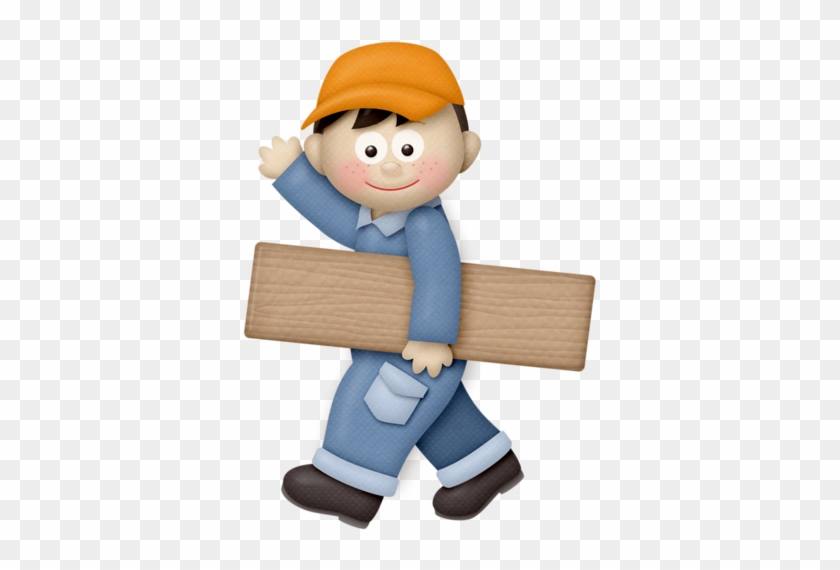 Brown Haired Worker - Clip Art #714947