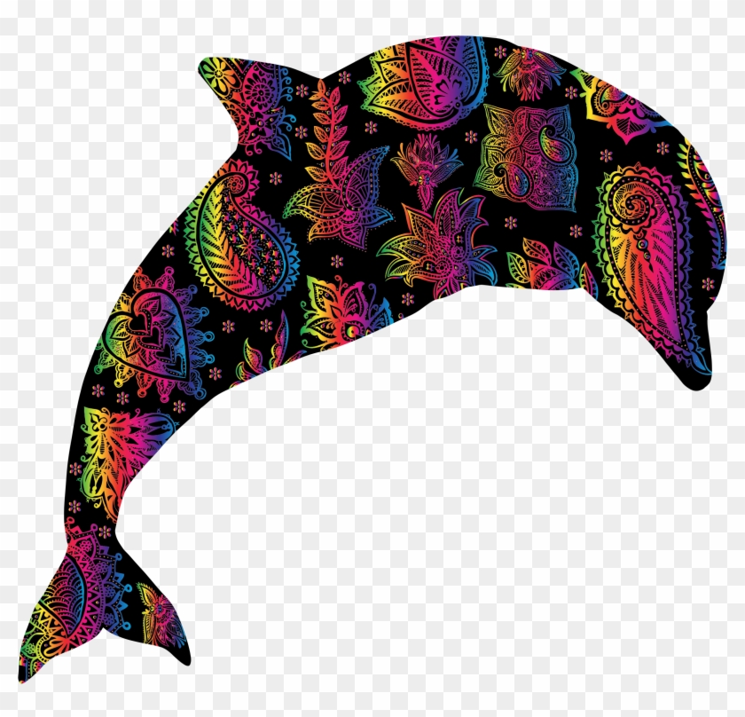 Floral Pattern Dolphin 4 - Icon #714997
