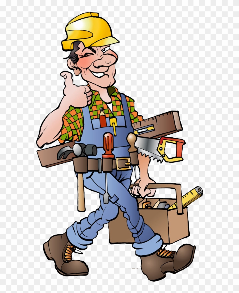 Cartoon Carpenter Drawing Illustration - Cartoon Carpenter #715005