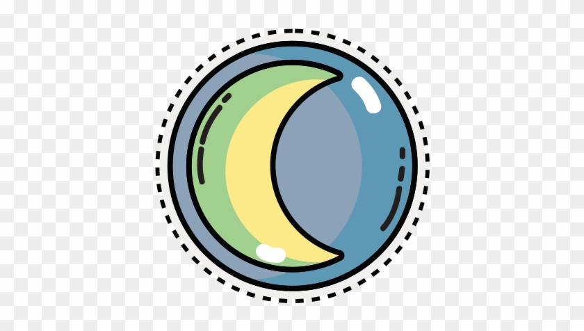 Moon Natural Satellite Of The Earth Planet - No Artificial Flavors Icon #715204