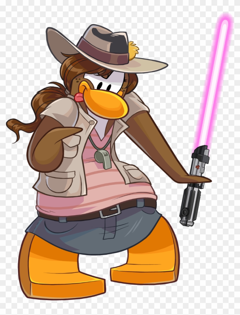 Ph Lightsaber 2 - Pinguim Menina Club Penguin #715303