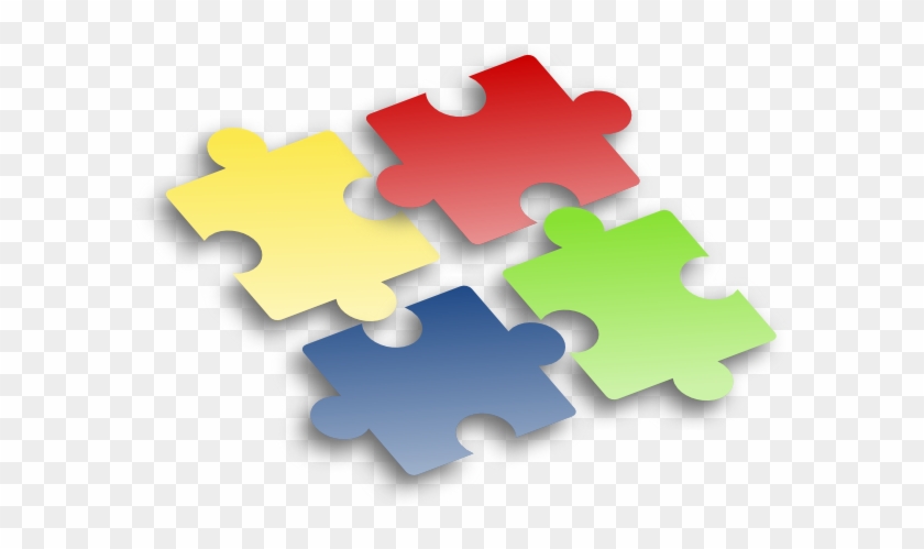 Puzzle No Background Clip Art At Clker - Jigsaw Pieces No Background #715504