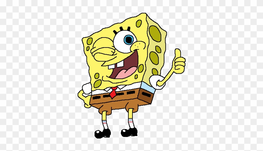 Bob Esponja - Spongebob Thumbs Up Png #715525