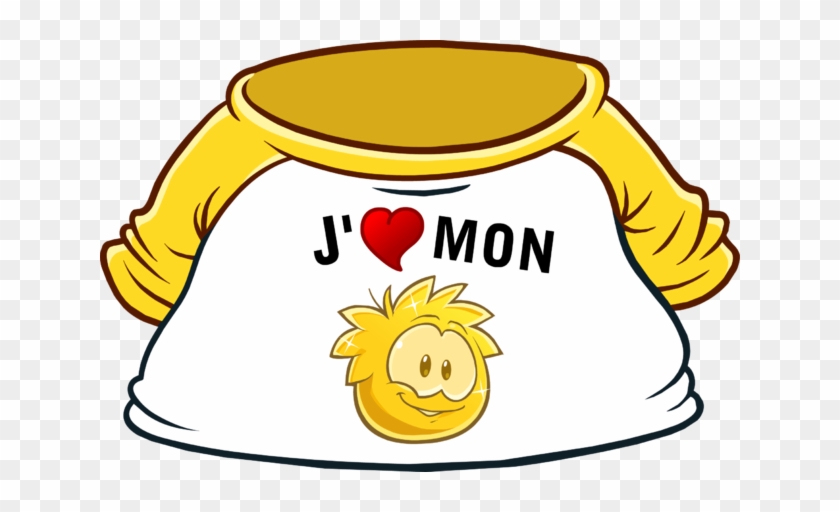 I Heart My Gold Puffle T-shirt Icon Fr - T-shirt #715869