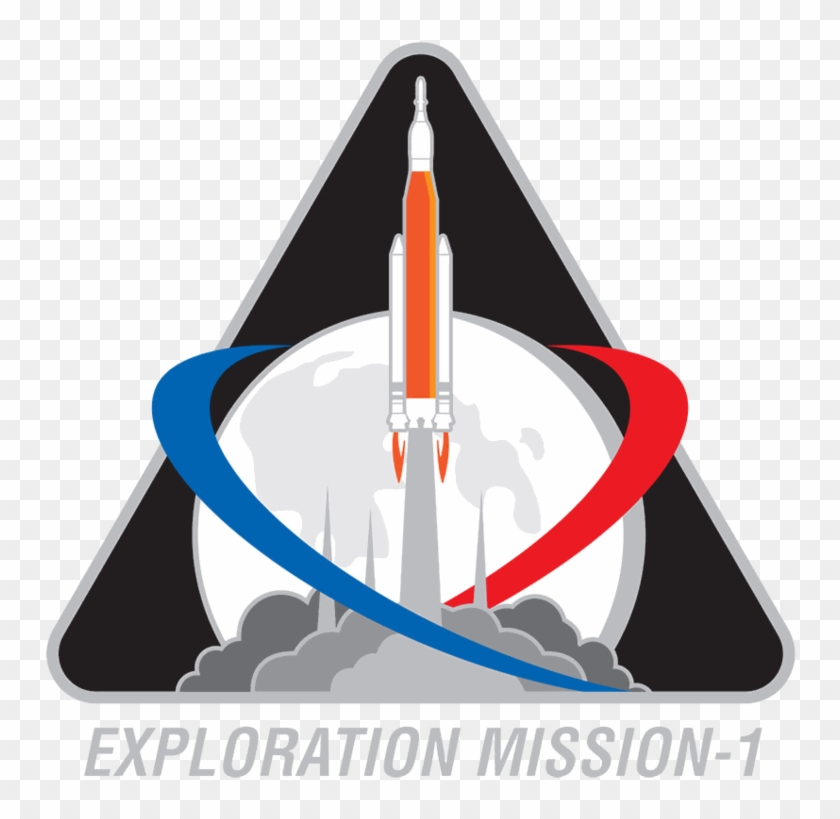 Official Mission Patch For The Upcoming Em-1, The Space - Nasa Em 1 Patch #716074
