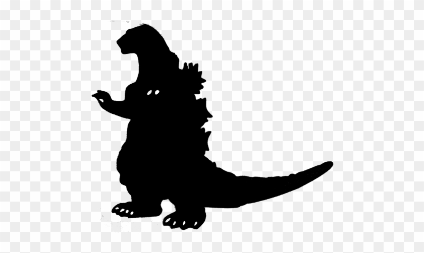 Godzilla Silhouette Vector Free - Godzilla Silhouette Decal #716083