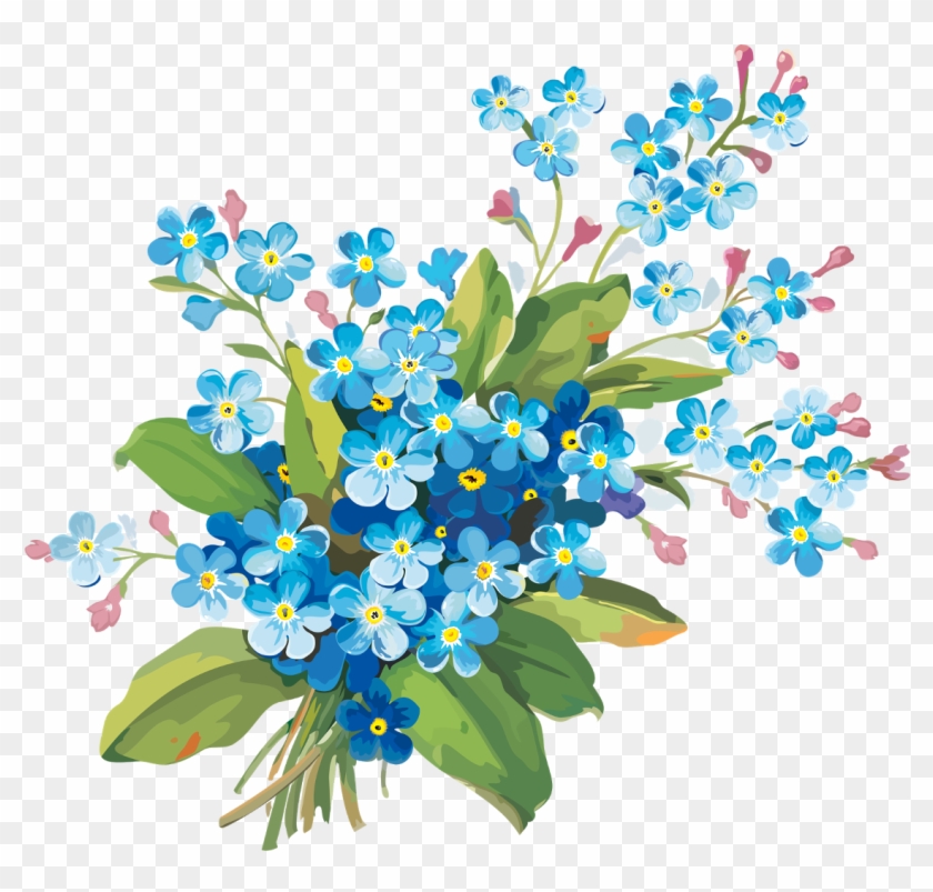 Flowers Flower Flores Ftestickers Stickers Autocollants - Forget Me Not Png #716139