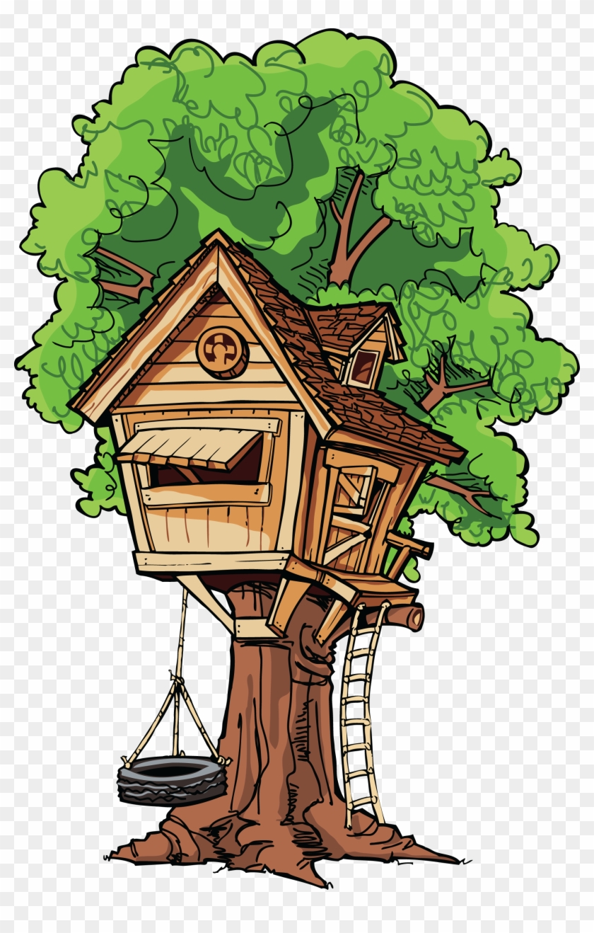 Tree House Clip Art - Clip Art #716312