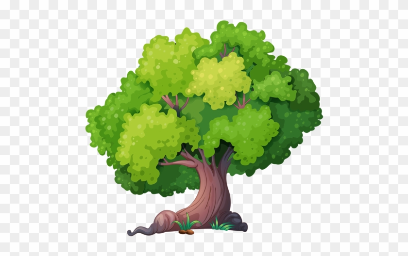 4 - Big Green Tree Cartoon #716355