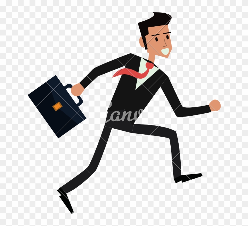 Isolated Businessman Icon Illustration - Hombre Con Maleta Dibujo #716423