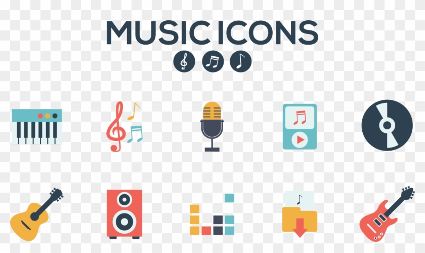 Music Download Musical Instrument Icon - Music Instruments Vector Png #716536