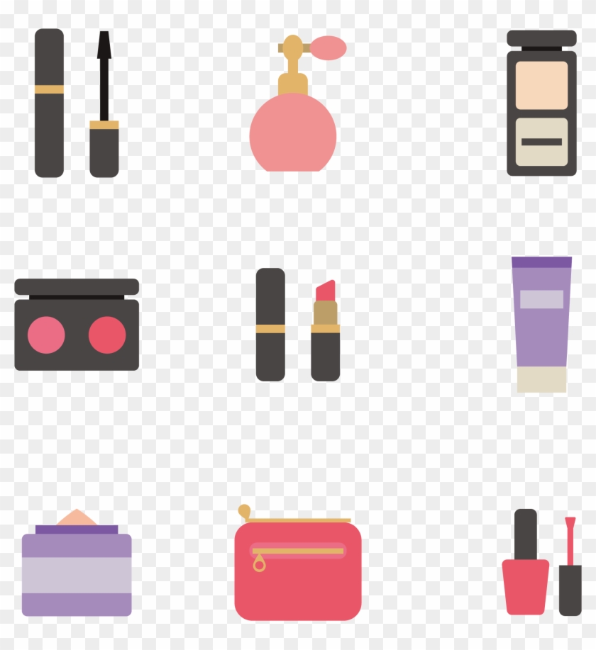 Cosmetics Make-up Lipstick Icon - Makeup Icon Png #716579