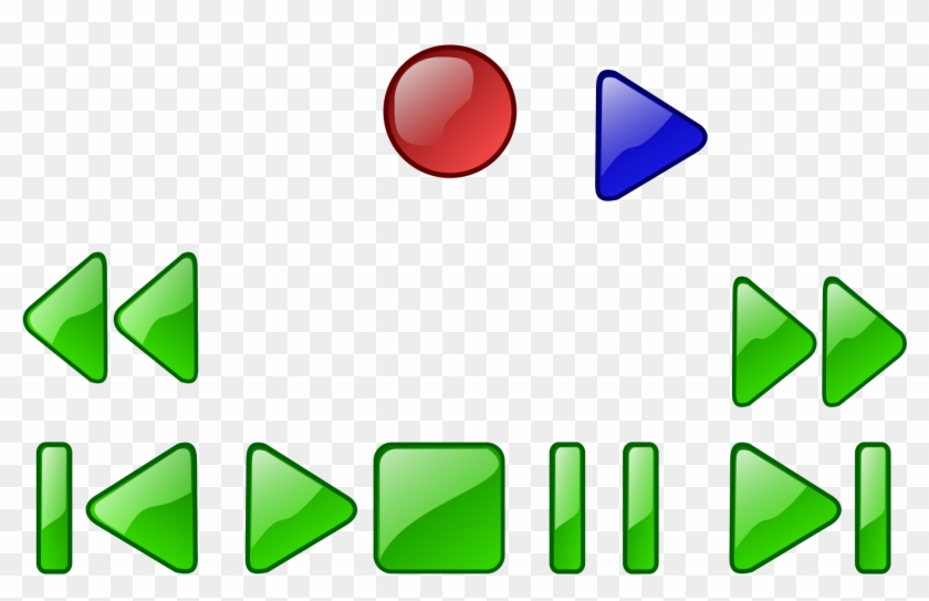 Onlinelabels Clip Art - Play And Skip Button #716637