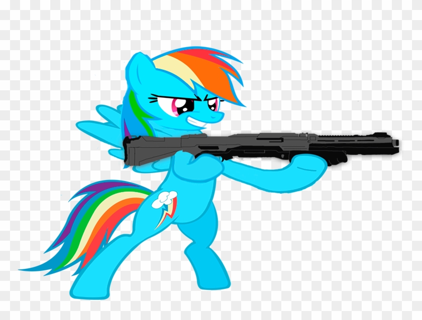 Rainbow Dash Shotgun Halo 4 By Vago117 - Mlp Rainbow Dash Halo #716813