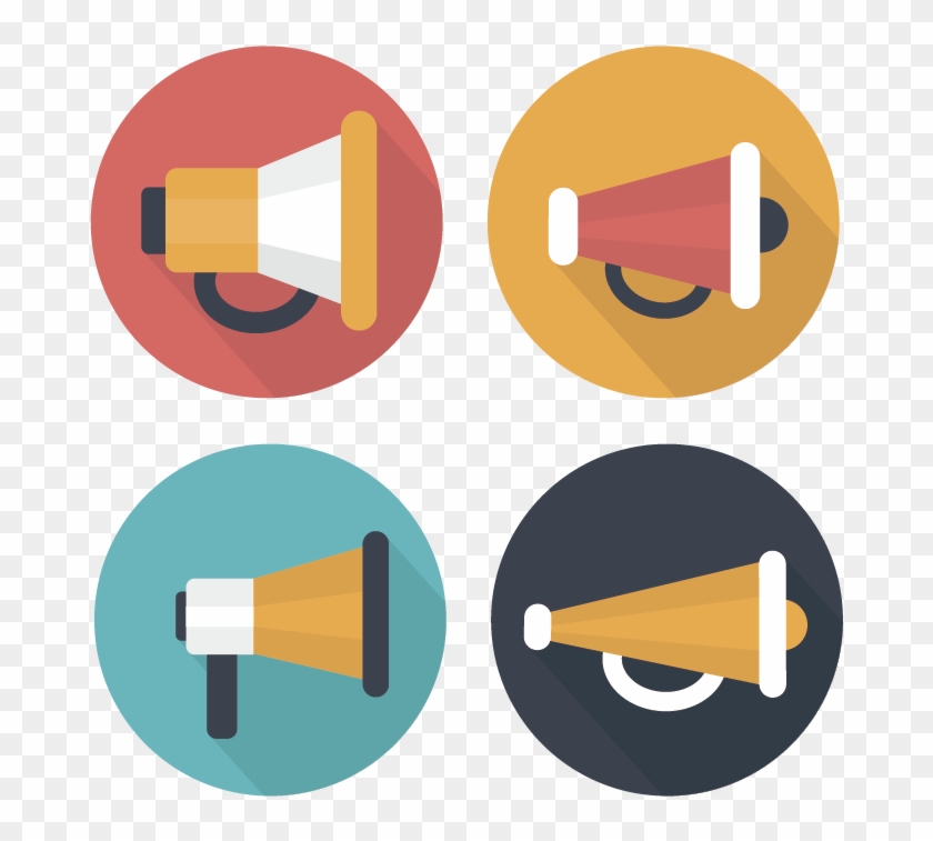 Loudspeaker Megaphone Download Icon - Speaker Icon Vector #716837