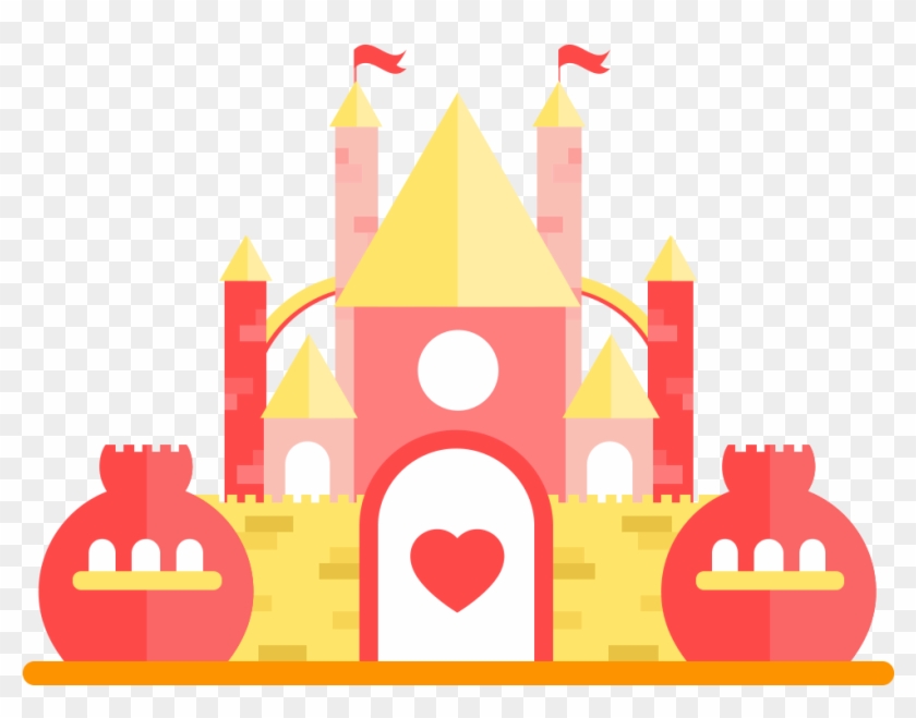 Fairy Tale Castle Icon - Vector Graphics #716907