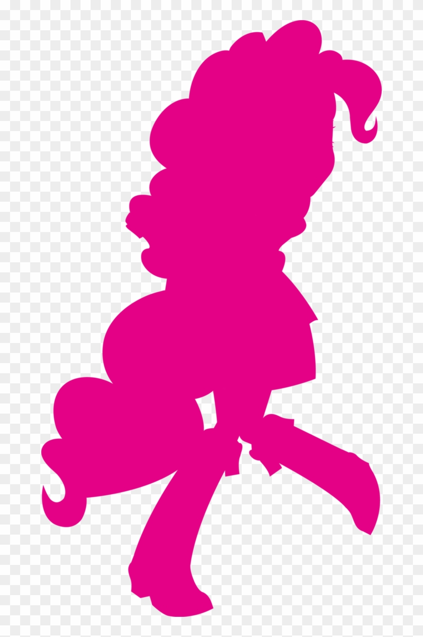 Silhouette Of Pinkie Pie By Mimisari On Deviantart - Pinkie Pie Equestria Girl Png #716912