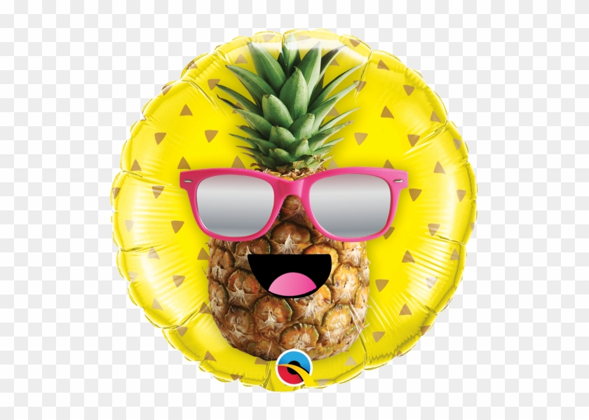 18" Cool Pineapple Summer Foil Balloon - 18 Inch Mr. Cool Pineapple Foil Balloon #717190