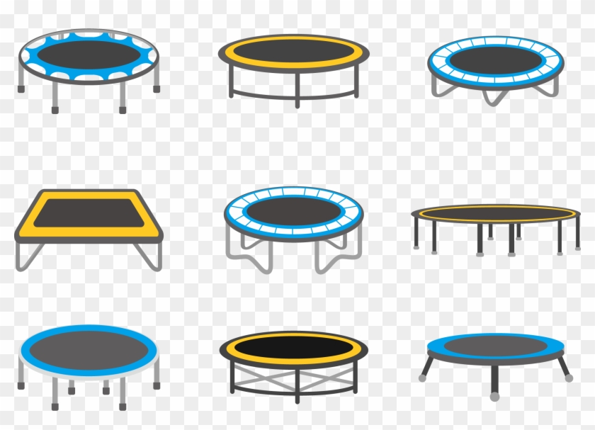 Trampoline Circus Icon - Trampoline Vector #717213