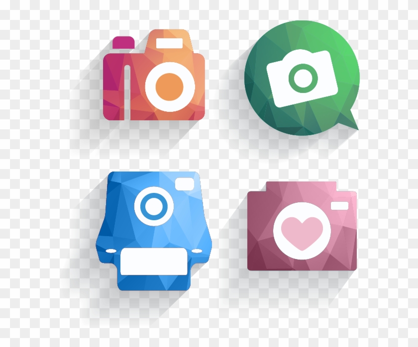 4 Creative Camera Icon Vector - Icon #717269